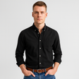 Button-Up Shirt - Men's Casual Collared Long Sleeve Shirt