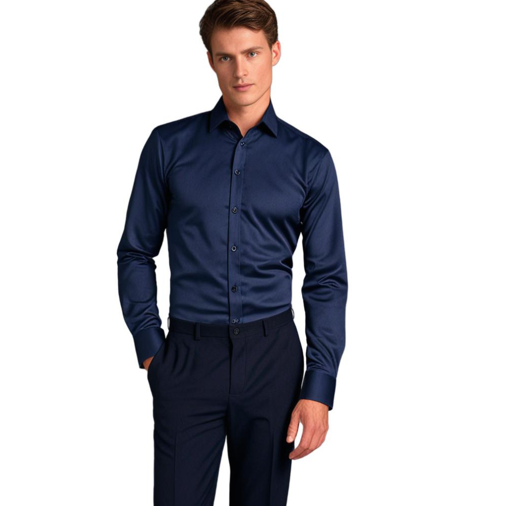 Men's Non Iron Shirt | Stretch | Slim Fit | Dress Shirt | Button-Up Shirt
