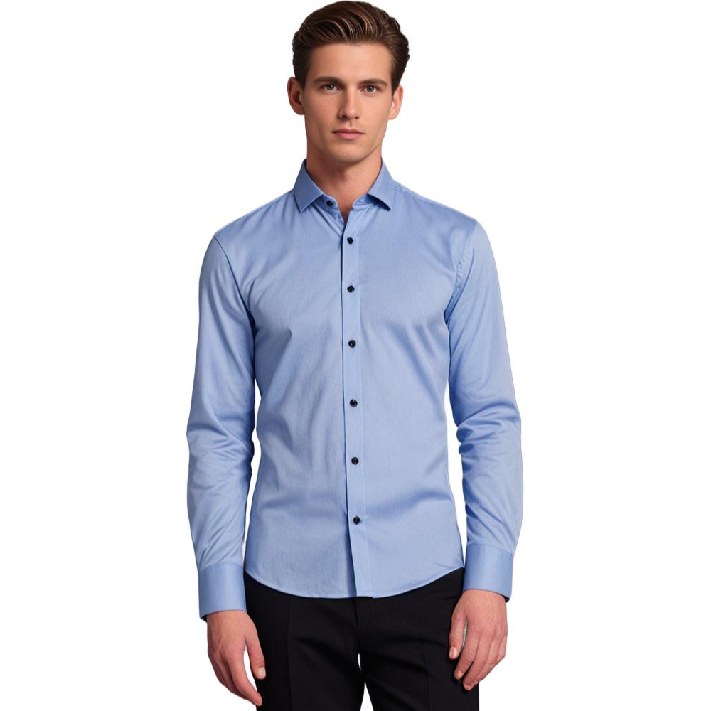 Men's Non Iron Shirt | Stretch | Slim Fit | Dress Shirt | Button-Up Shirt