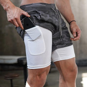 Running Shorts - Quick Dry - Drawstring - 2-in-1 Shorts - Men's Gym Shorts-Fashion Men Shorts Summer-Chaps of London-Chaps of London