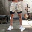 Running Shorts - Quick Dry - Drawstring - 2-in-1 Shorts - Men's Gym Shorts