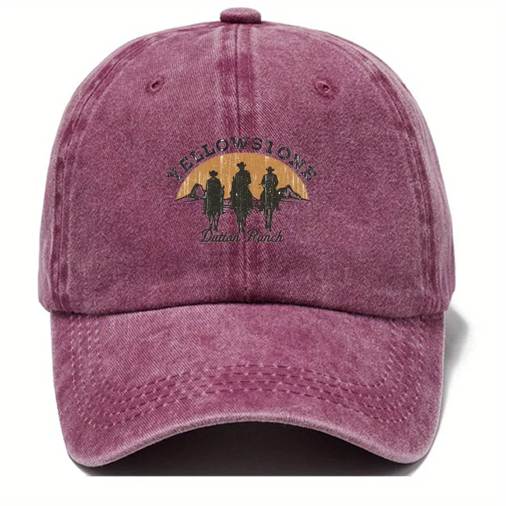 Baseball Cap - Adjustable - Washed - Baseball Hats - Men's Cap