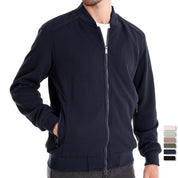 Men's Zip Up Sweatshirt - Casual Full Zip Bomber Sweatshirt Jacket with Pockets