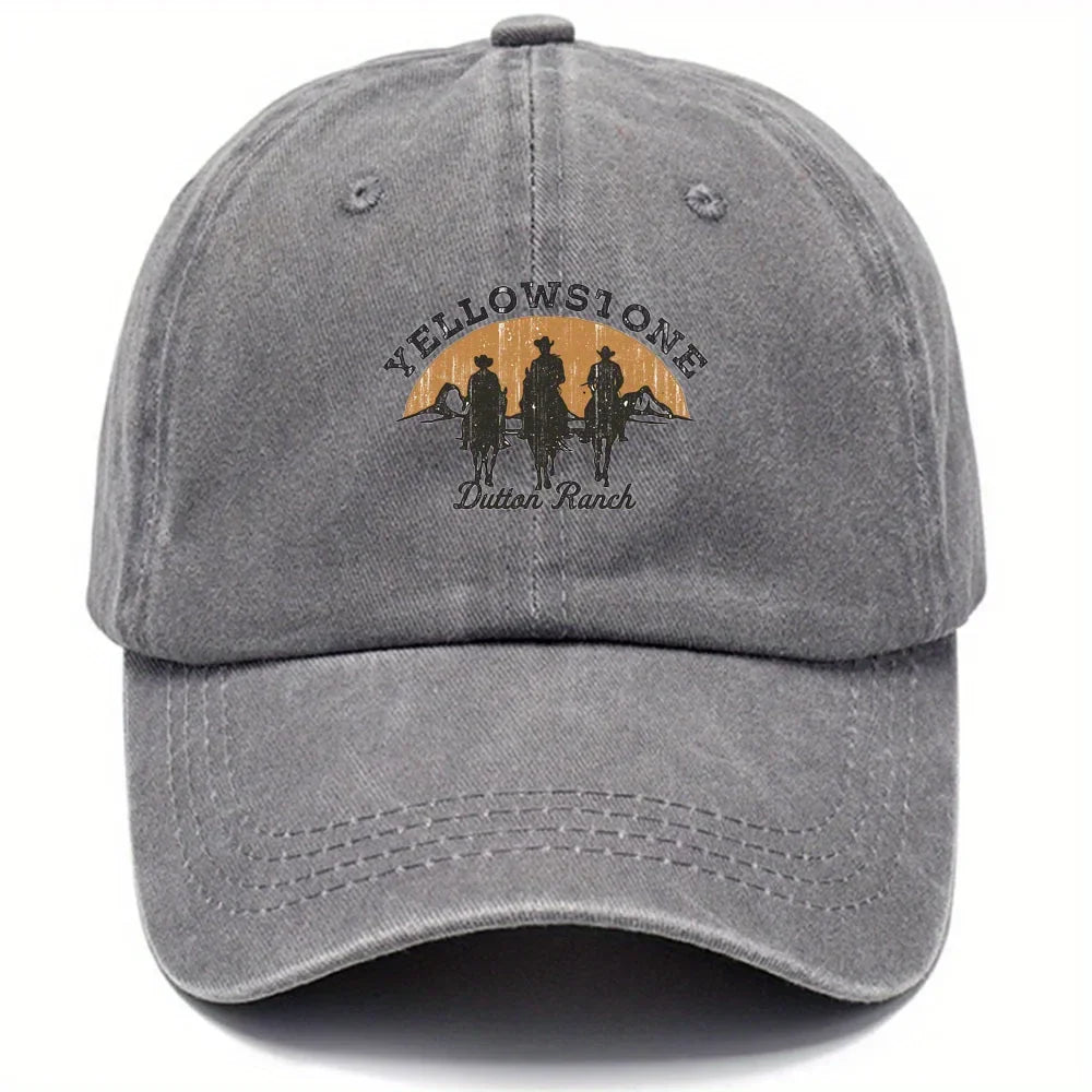 Baseball Cap - Adjustable - Washed - Baseball Hats - Men's Cap