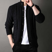 Knitted Cardigan | Button-Up | Cable Knit | Cardigan Jacket | Men's Cardigan
