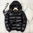 Puffer Jacket | Short | Hooded | Men's Shiny Puffer Jacket | Men's Winter Jacket