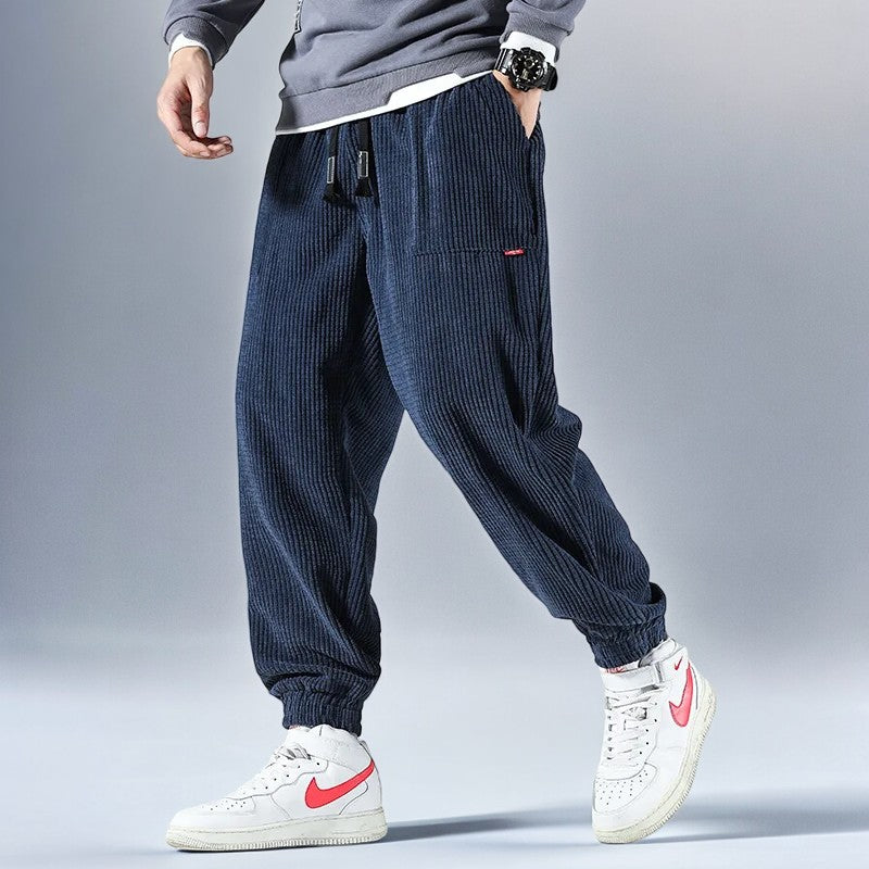 Corduroy Pants | Relaxed Fit | Drawstring | Baggy Pants | Men's Joggers