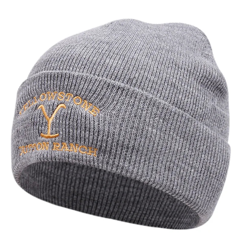 Knitted Beanie - Men's Rib Knit Winter Fisherman Beanie