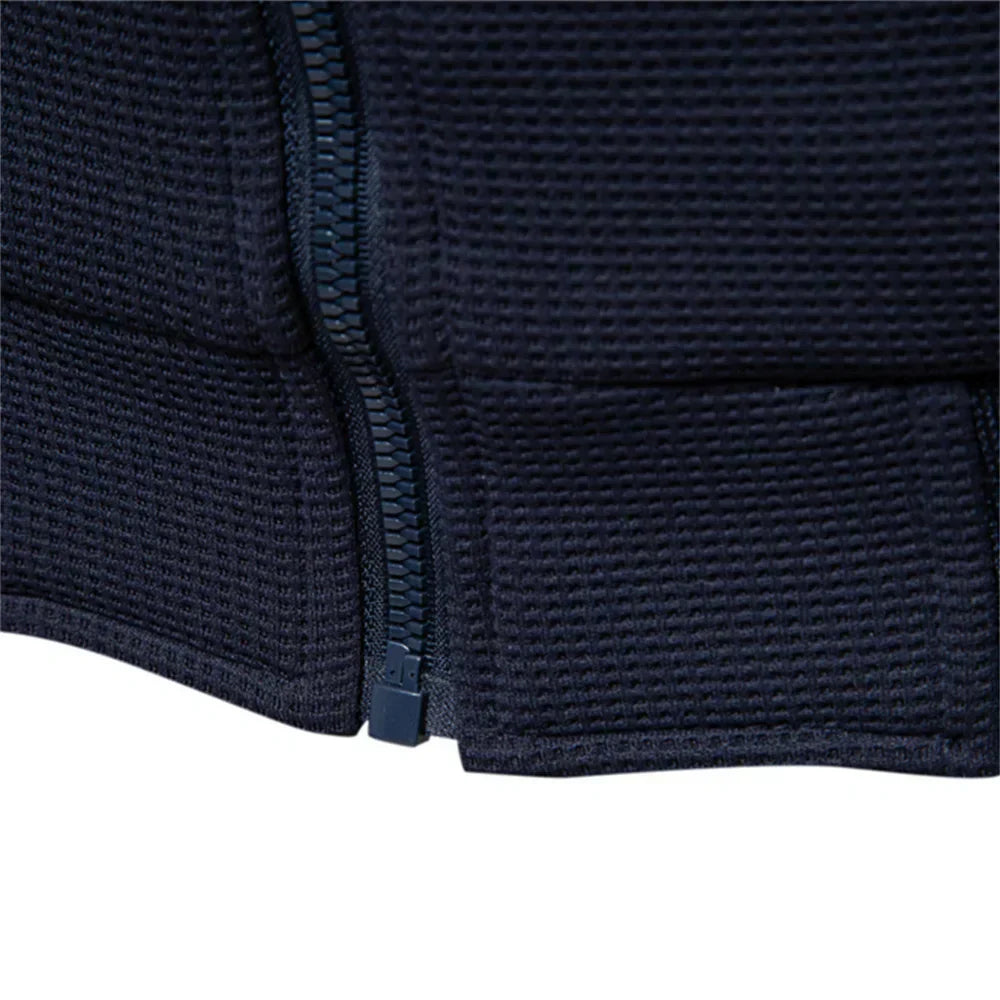 Men's Zip Up Sweatshirt - Casual Full Zip Bomber Sweatshirt Jacket with Pockets