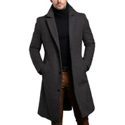 Wool Trench Coat | Formal | Single Breasted | Winter Trench Coat | Men's Coats