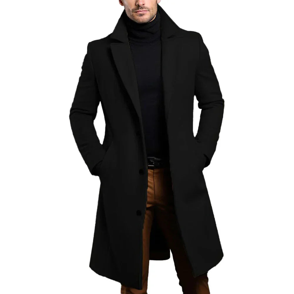 Wool Trench Coat | Formal | Single Breasted | Winter Trench Coat | Men's Coats