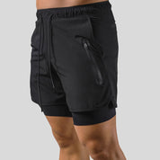 Running Shorts - Men's 2-in-1 Sport Gym Shorts with Pockets