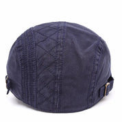 Flat Cap - Adjustable - Canvas - British Caps - Mens Flat Hats