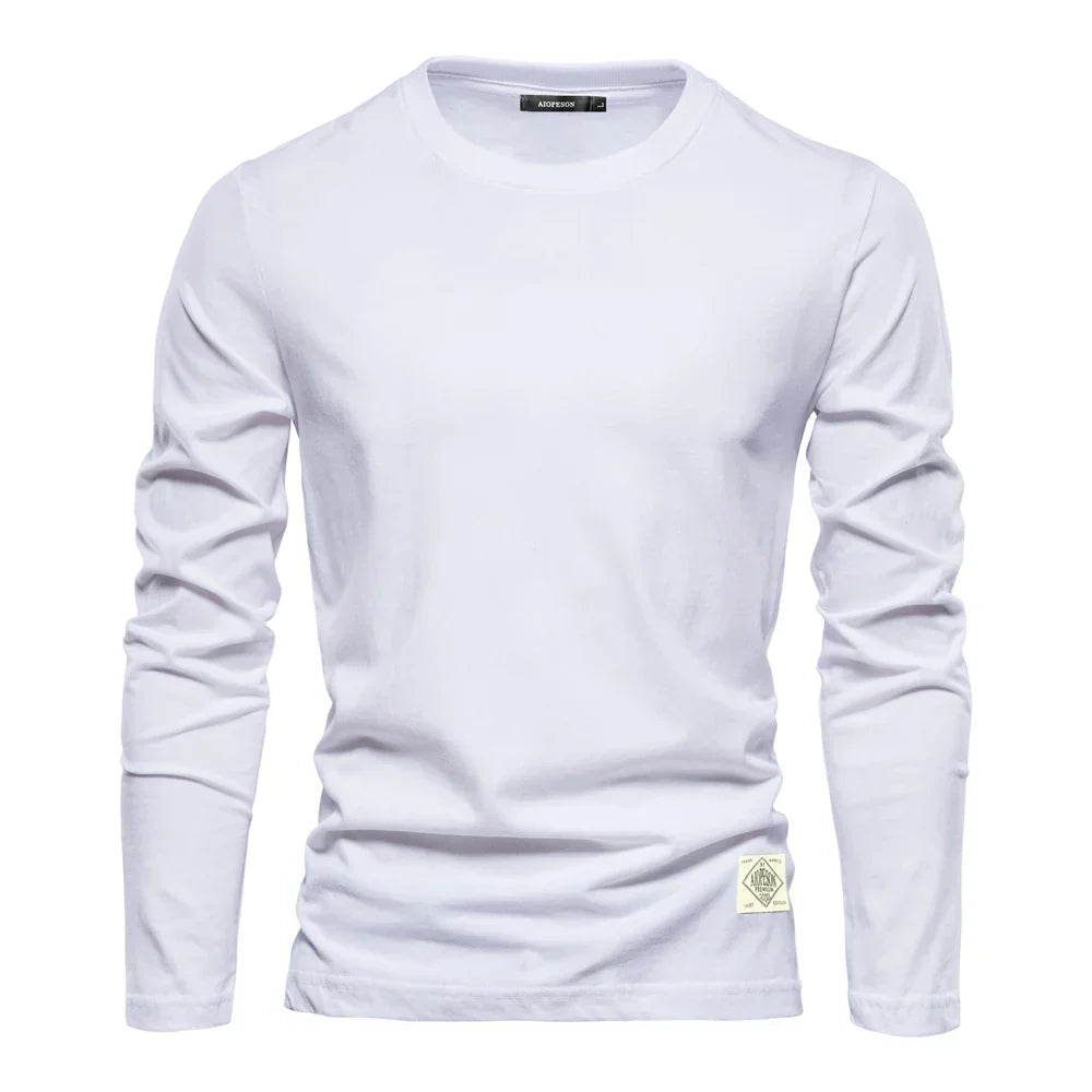 Long Sleeve T-Shirt | Crew Neck | Plain | Long Sleeve Vest | Men's Clothing