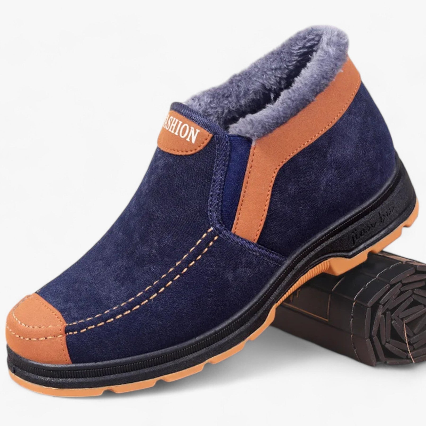 Winter Shoes | Fleece Lined | Anti-Slip | Slip-On Shoes | Men's Shoes