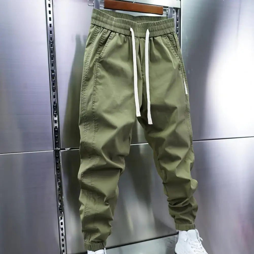 Track Pants - Men's Lightweight Drawstring Baggy Joggers