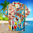 Summer Shirt | Ice Cream Print | Button-Up | Hawaiian Shirt | Mens Short Sleeve Shirts