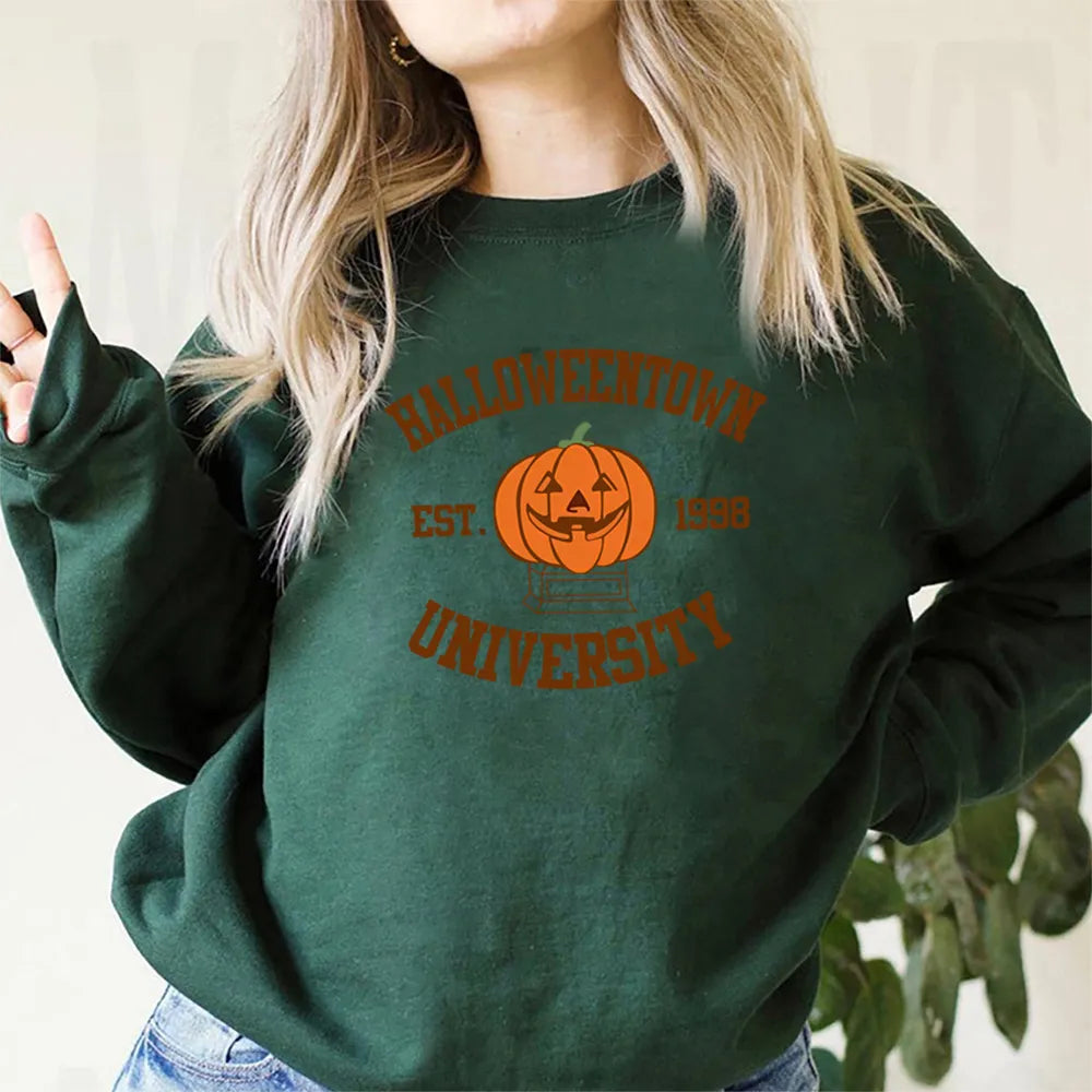 Halloween Pullover - Cozy - Loose Fit - Pumpkin Sweatshirt - Women's Halloween Jumper