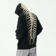 Knitted Hoodie - Printed - Loose Fit - Oversized Hoodie - Men's Hoodie
