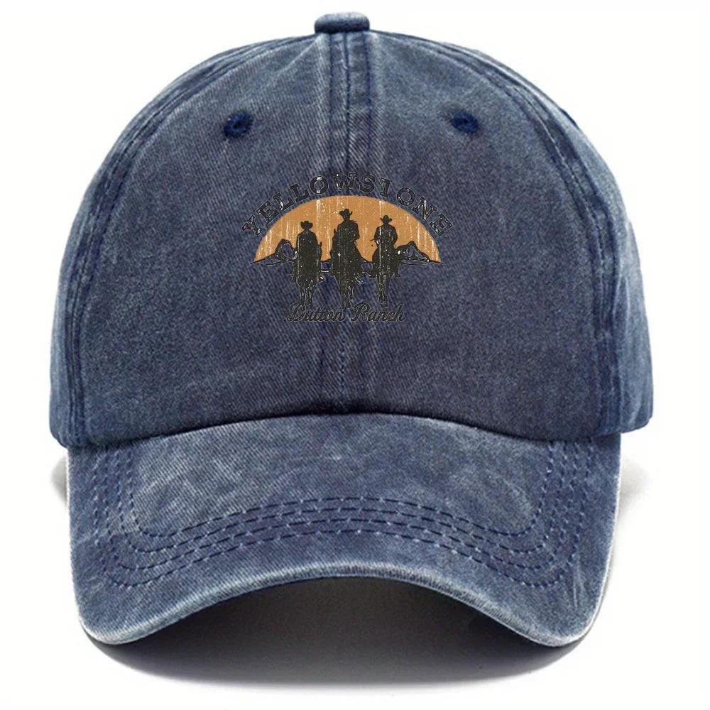 Baseball Cap - Adjustable - Washed - Baseball Hats - Men's Cap