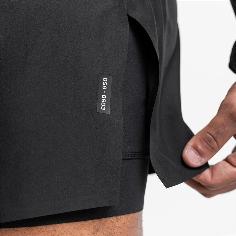 Gym Shorts | Drawstring | 2-in-1 | Sport Shorts | Men's Running Shorts