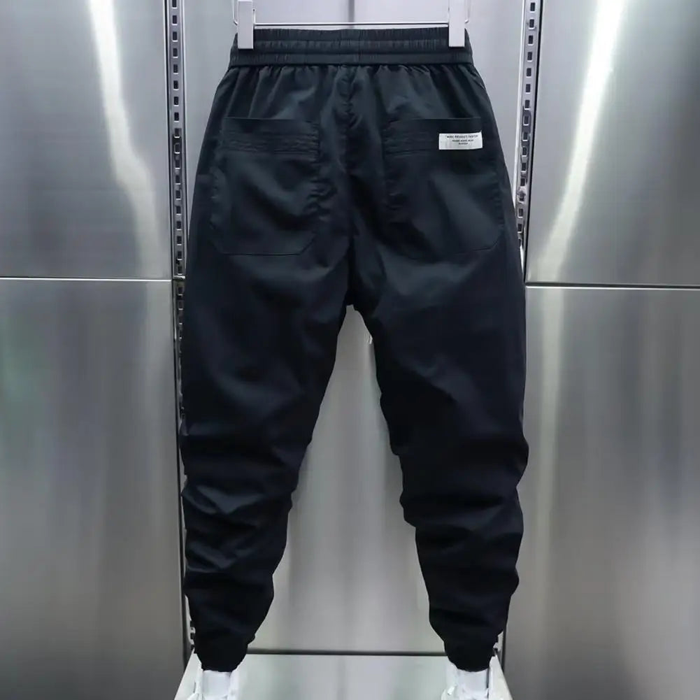 Track Pants - Men's Lightweight Drawstring Baggy Joggers