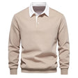 Polo Jumper - Long Sleeve - Quarter Button-Up - Polo Sweater - Men's Polo Shirts