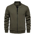 Men's Zip Up Sweatshirt - Casual Full Zip Bomber Sweatshirt Jacket with Pockets