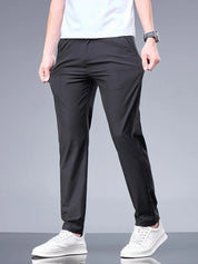 Stretch Trousers - Men's Casual Lightweight Skinny Trousers