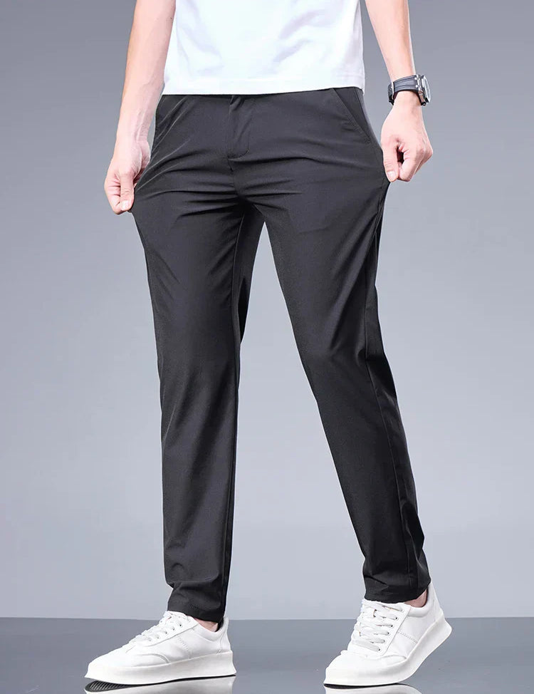Stretch Trousers - Men's Casual Lightweight Skinny Trousers