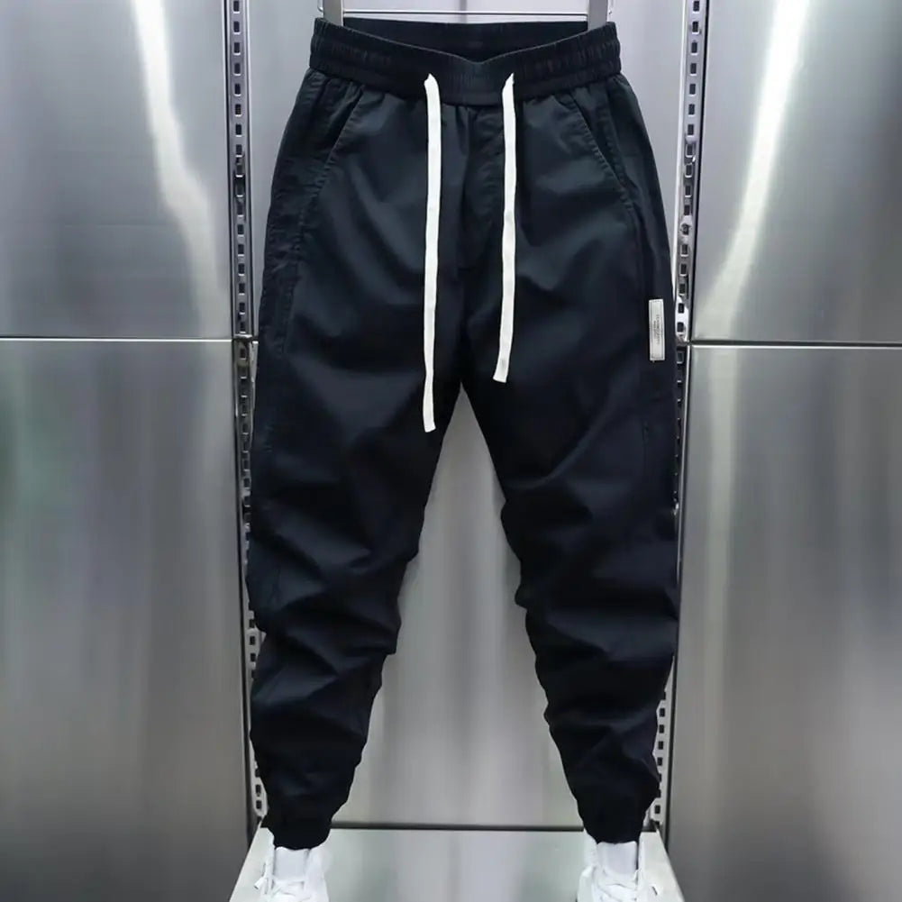Track Pants - Men's Lightweight Drawstring Baggy Joggers