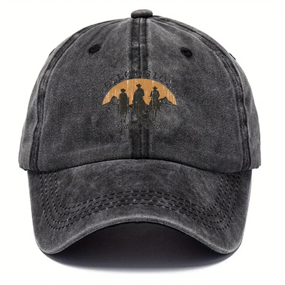 Baseball Cap - Adjustable - Washed - Baseball Hats - Men's Cap