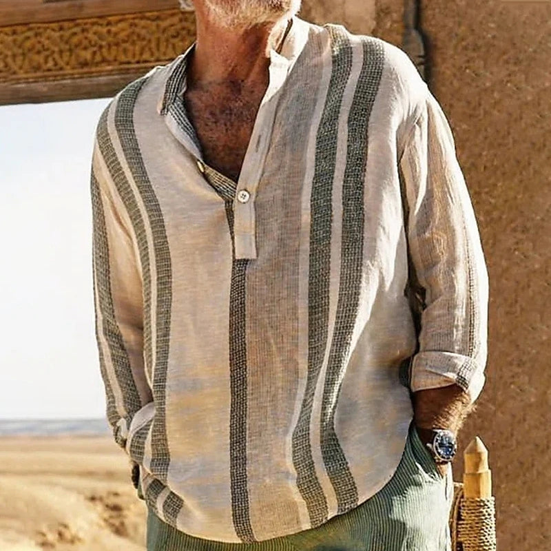 Long Sleeve Shirt | Button-Up | Loose Fit | Casual Shirt | Men's Shirts 