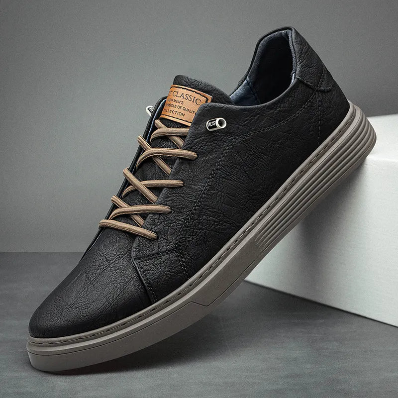 Leather Sneakers | Everyday | Walking | Slip-On Sneakers | Men's Shoes