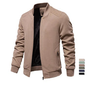 Men's Zip Up Sweatshirt - Casual Full Zip Bomber Sweatshirt Jacket with Pockets