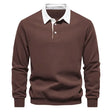 Polo Jumper - Long Sleeve - Quarter Button-Up - Polo Sweater - Men's Polo Shirts