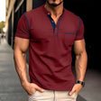 Polo T-Shirt | Short Sleeve | Quarter Button | Men's Polo Shirts | Men's T-Shirt