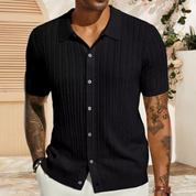 Polo Shirt - Button-Up - Lightweight - Summer Shirt - Men's Short Sleeve Shirt