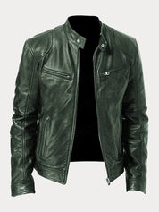 Leather Jacket | Zip-Up | Regular Fit | Biker Jacket | Men's Leather Jacket 