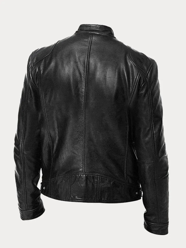 Leather Jacket | Zip-Up | Regular Fit | Biker Jacket | Men's Leather Jacket 