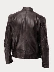 Leather Jacket | Zip-Up | Regular Fit | Biker Jacket | Men's Leather Jacket 