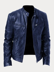 Leather Jacket | Zip-Up | Regular Fit | Biker Jacket | Men's Leather Jacket 