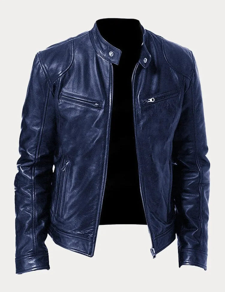 Leather Jacket | Zip-Up | Regular Fit | Biker Jacket | Men's Leather Jacket 