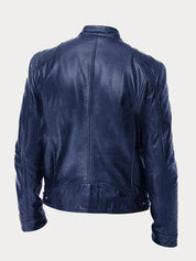 Leather Jacket | Zip-Up | Regular Fit | Biker Jacket | Men's Leather Jacket 
