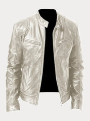 Leather Jacket | Zip-Up | Regular Fit | Biker Jacket | Men's Leather Jacket 