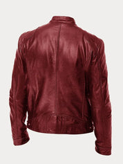 Leather Jacket | Zip-Up | Regular Fit | Biker Jacket | Men's Leather Jacket 