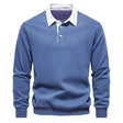 Polo Jumper - Long Sleeve - Quarter Button-Up - Polo Sweater - Men's Polo Shirts