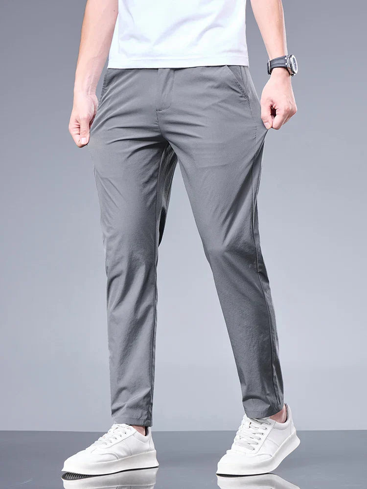Stretch Trousers - Men's Casual Lightweight Skinny Trousers