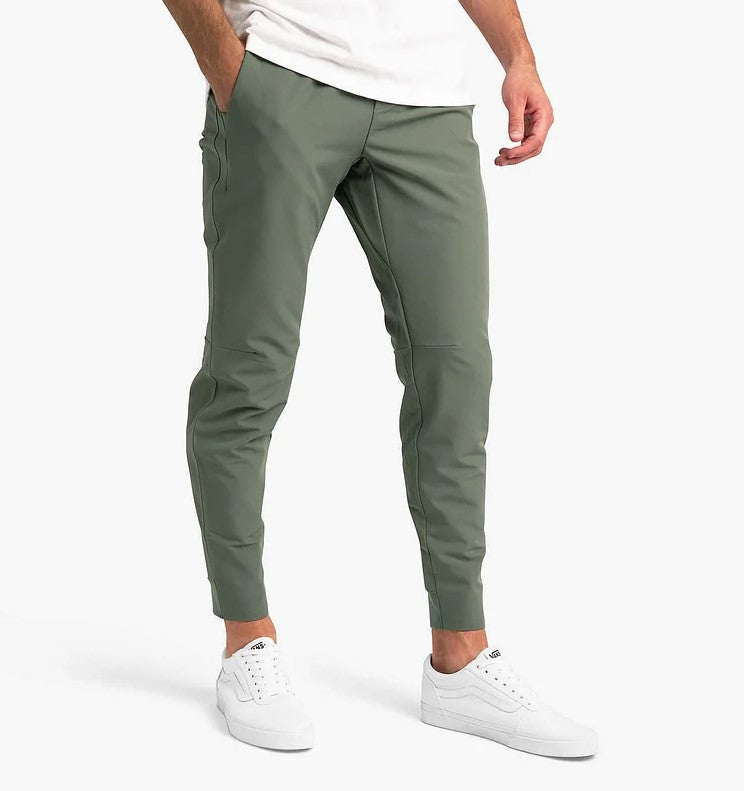 Stretch Pants - Men's Casual Elastic Waist Skinny Pants