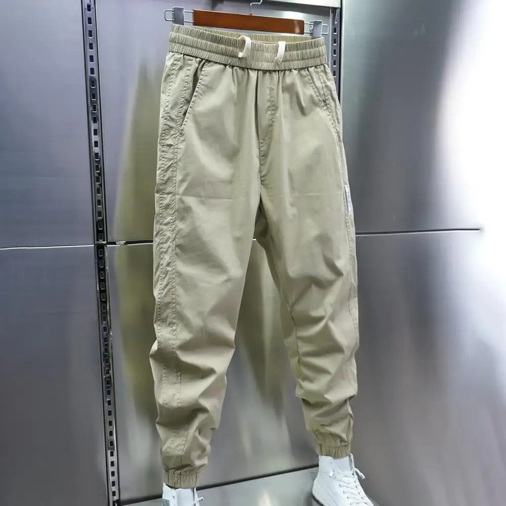 Track Pants - Men's Lightweight Drawstring Baggy Joggers